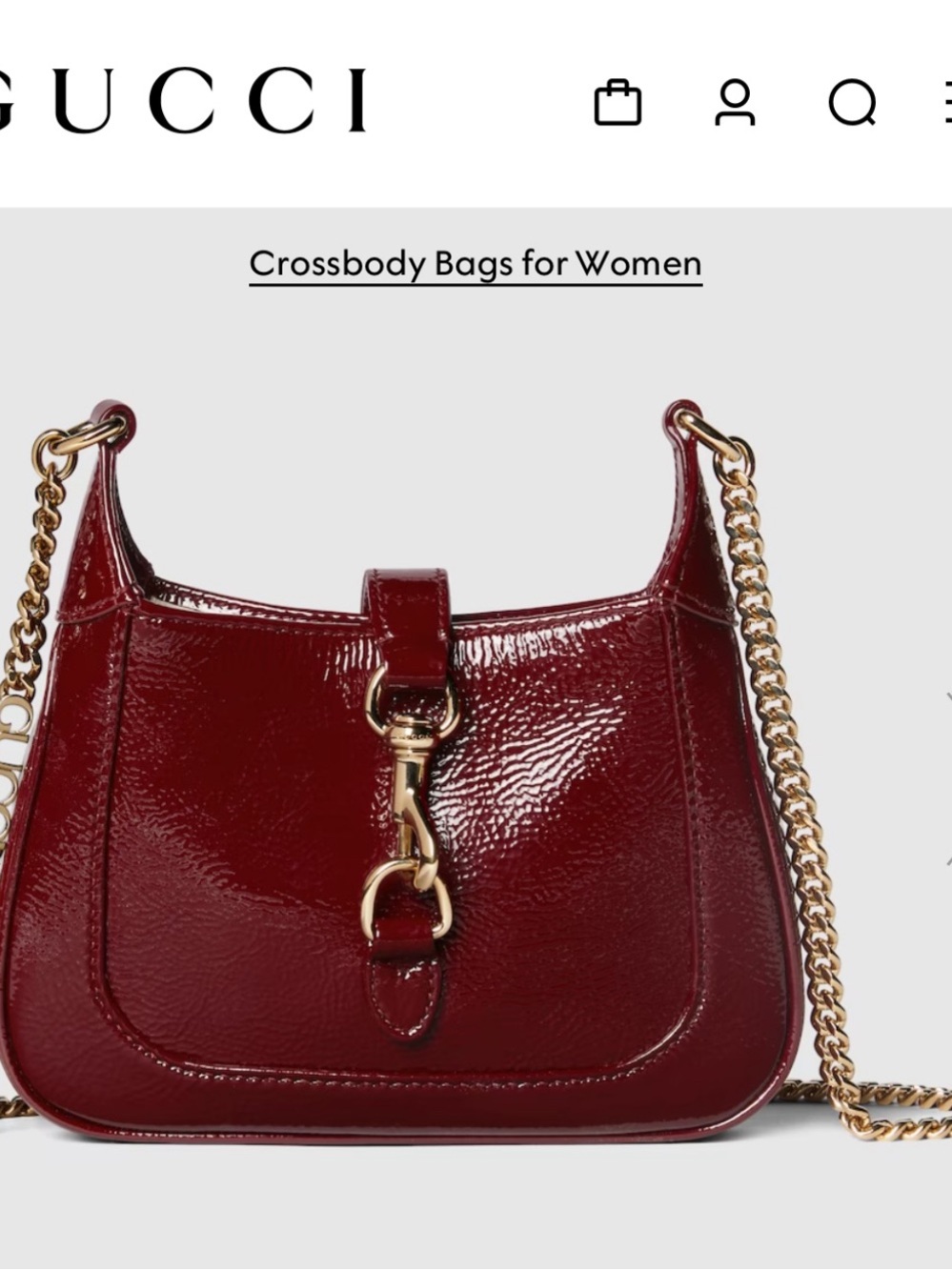 Red Gucci Mini Notte Crossbody Bag